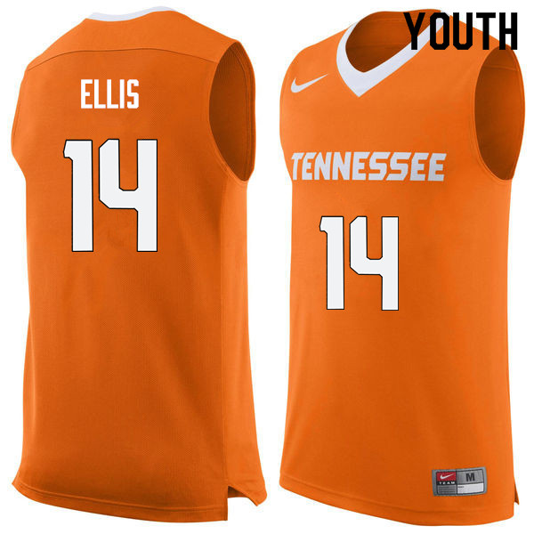 Youth #14 Dale Ellis Tennessee Volunteers College Basketball Jerseys Sale-Orange